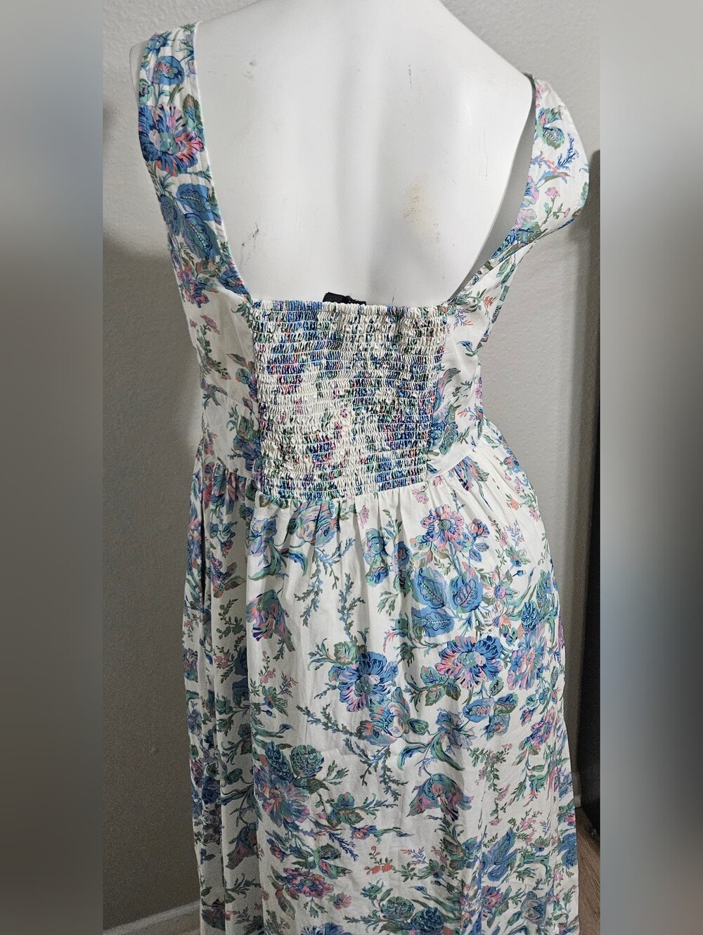 J.Crew English Garden Floral Print Button Front Midi Cottagecore Dress size 4 - Picture 8 of 8